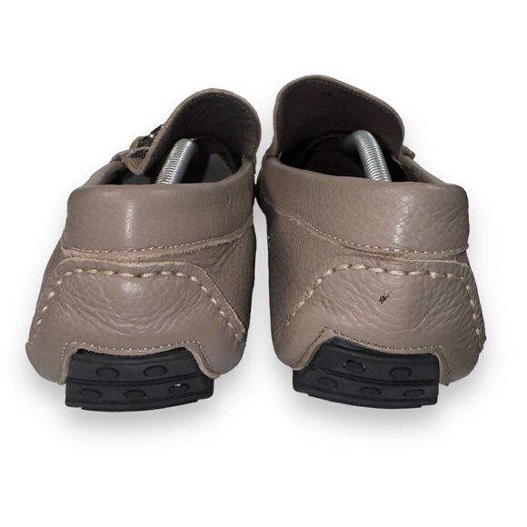 Donald Pliner Dacio Horse Bit Driving Leather Loafers Beige Men's 13 - Picture 5 of 11